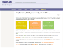Tablet Screenshot of consortiumformedialiteracy.org